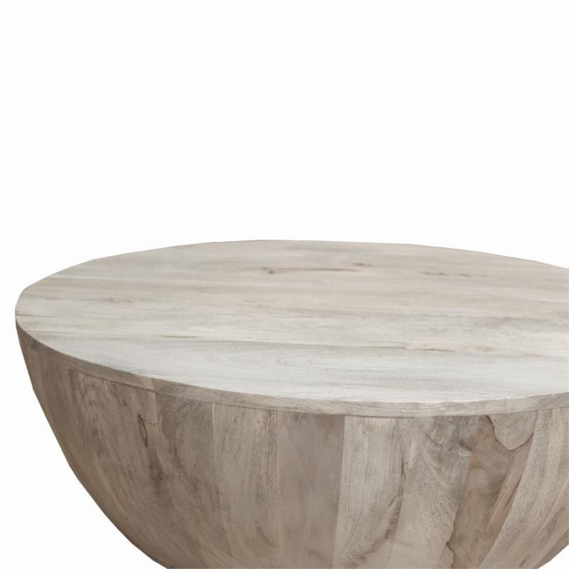 The Urban Port 35.5 quotRound Modern Style Wood Top Coffee Table in Dark Brown   Transitional   Coffee Tables   by Benzara  Woodland Imprts  The Urban Port  Houzz