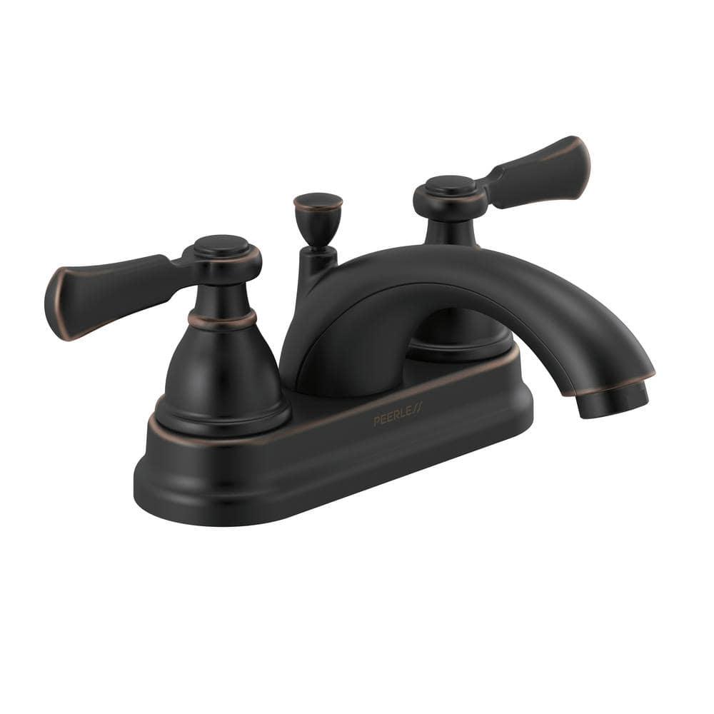 Peerless Elmhurst 4 in Centerset 2Handle Bathroom Faucet in Oil Rubbed Bronze