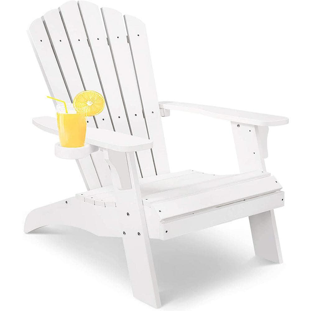 Trustmade Polystyrene Composite Adirondack Chair  White