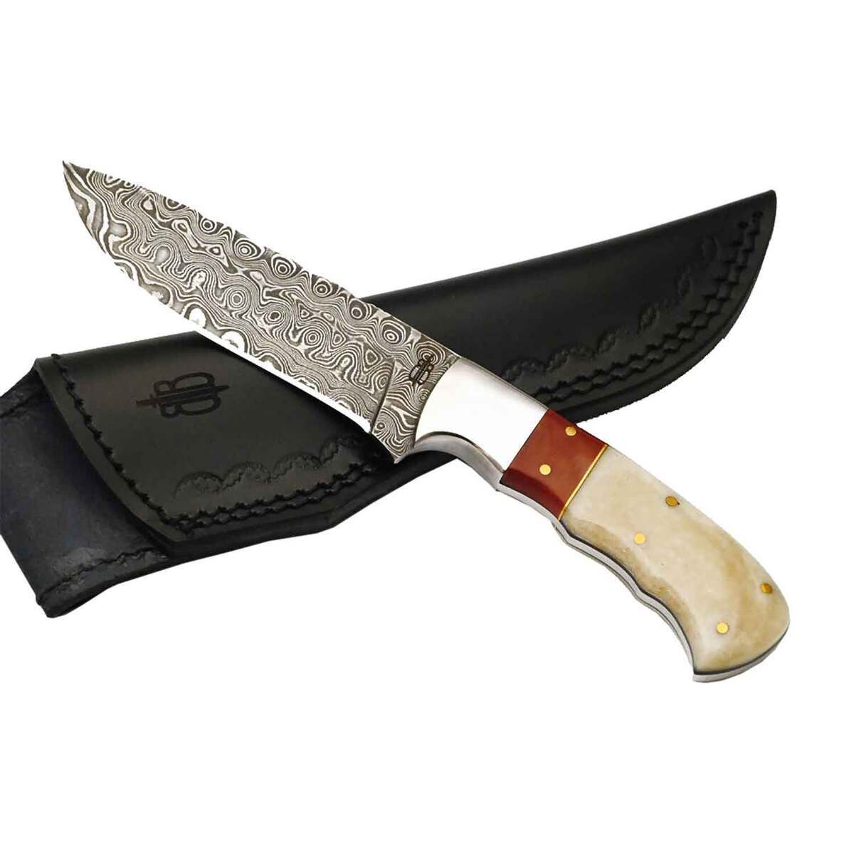 BnB Knives Red Knight Hunter 4.5 inch Fixed Blade Knife