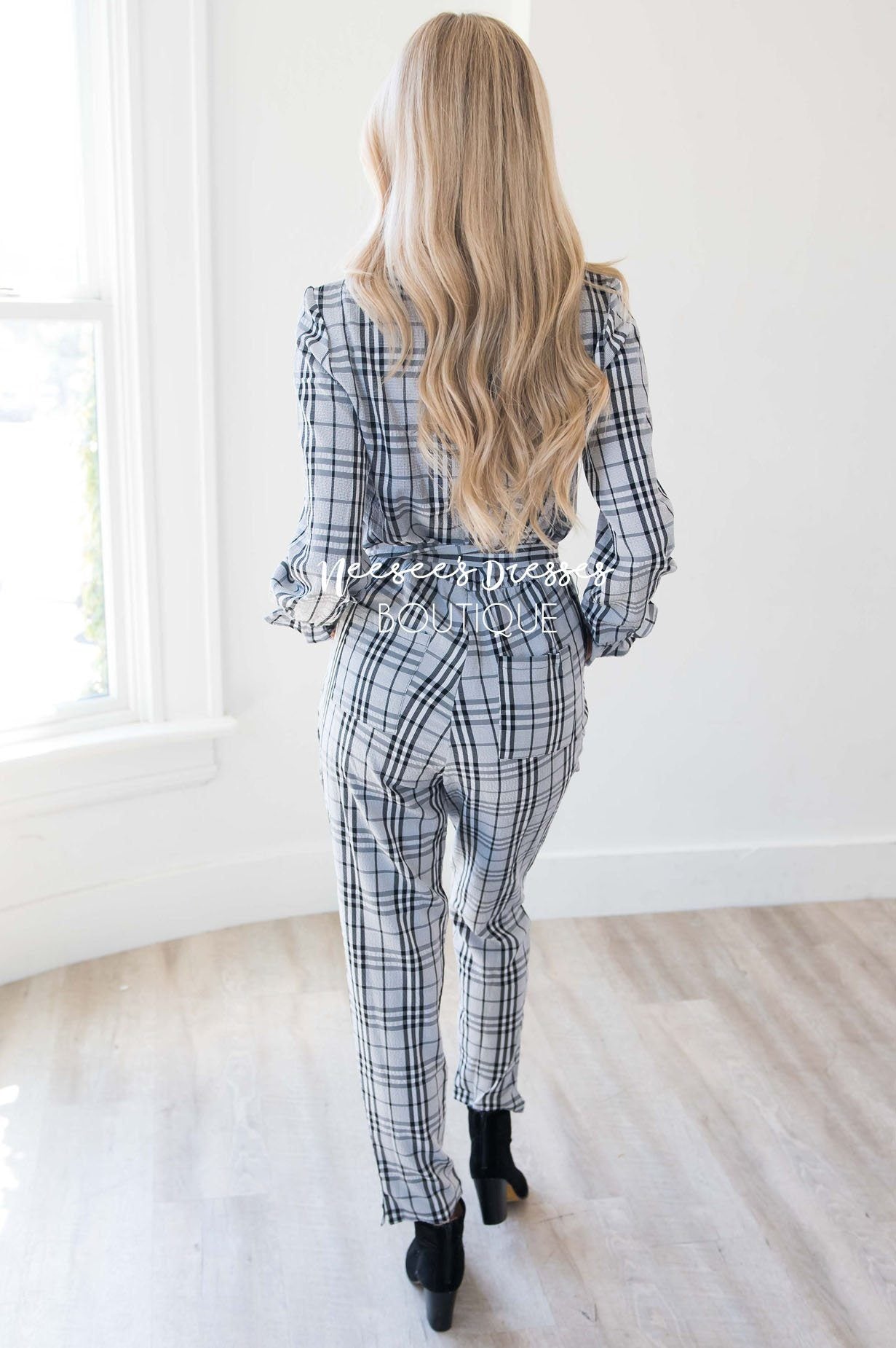 The Lurlene Plaid Jumpsuit