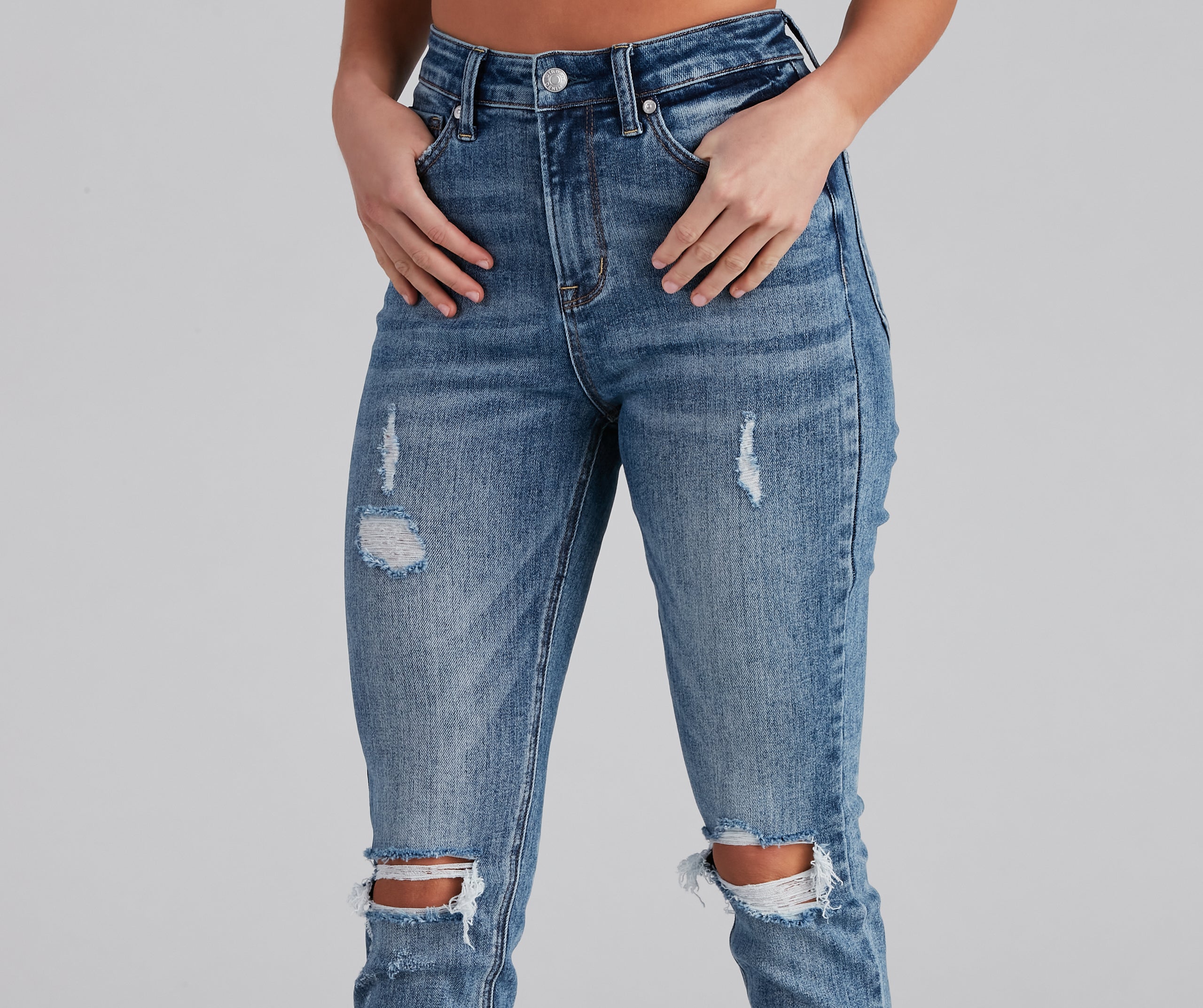 Taylor High Rise Cropped Skinny Jeans by Windsor Denim