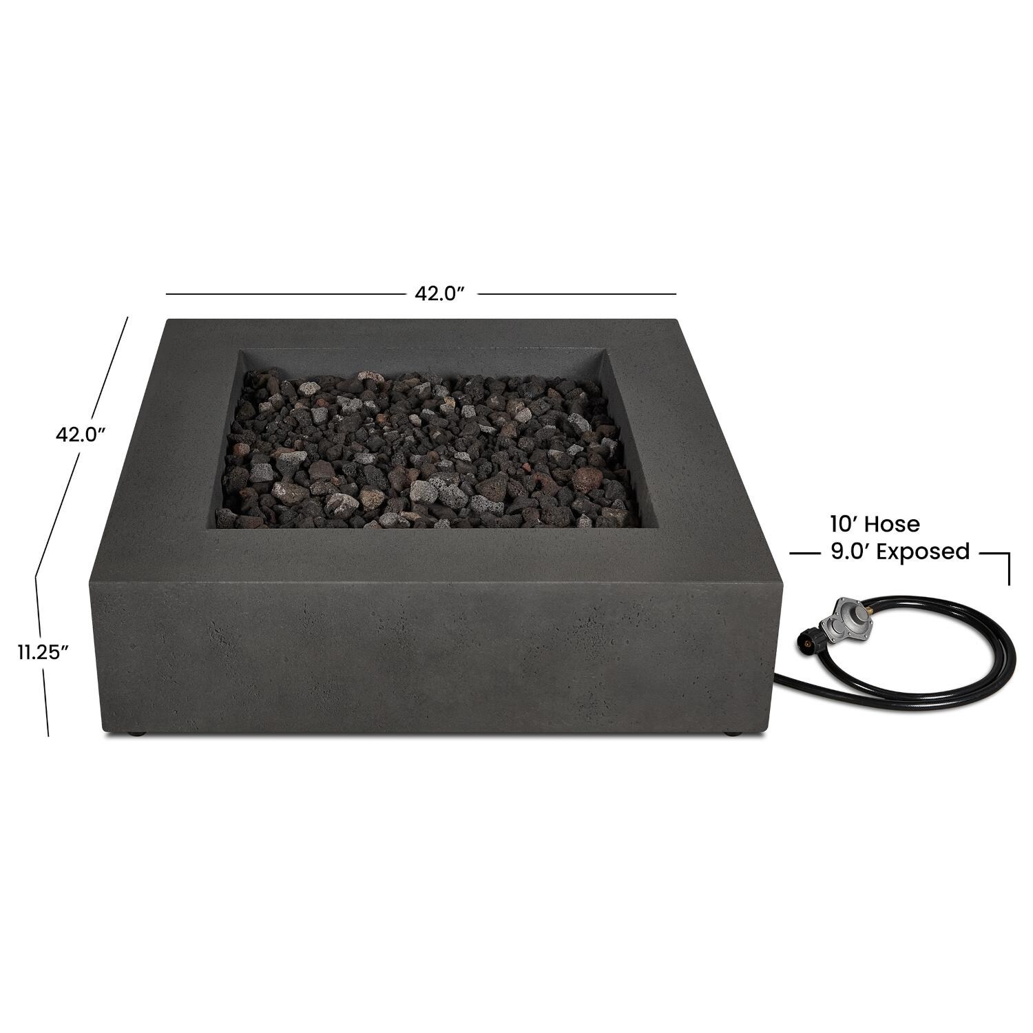 Signature La Valle 42-Inch Square Propane Fire Table