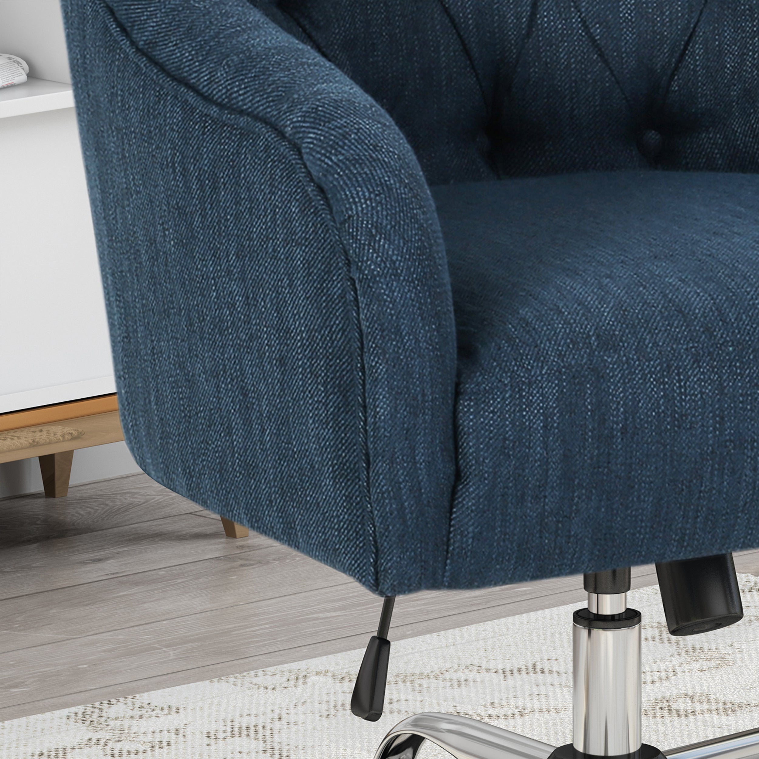 Uriel Tufted Home Office Chair with Swivel Base