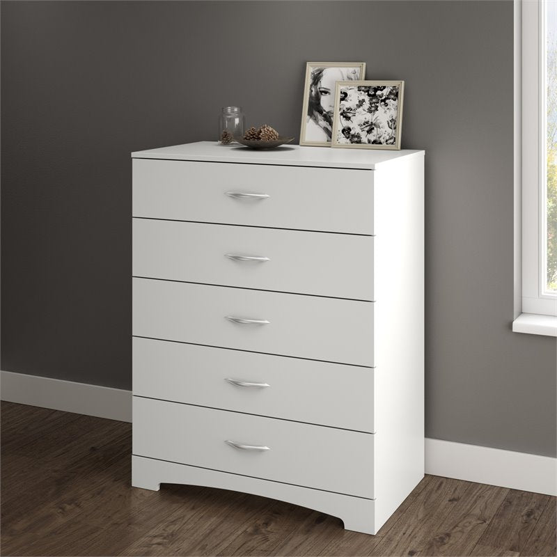 Home Square 2-Piece Set with 6-Drawer Double Dresser and 5-Drawer Chest