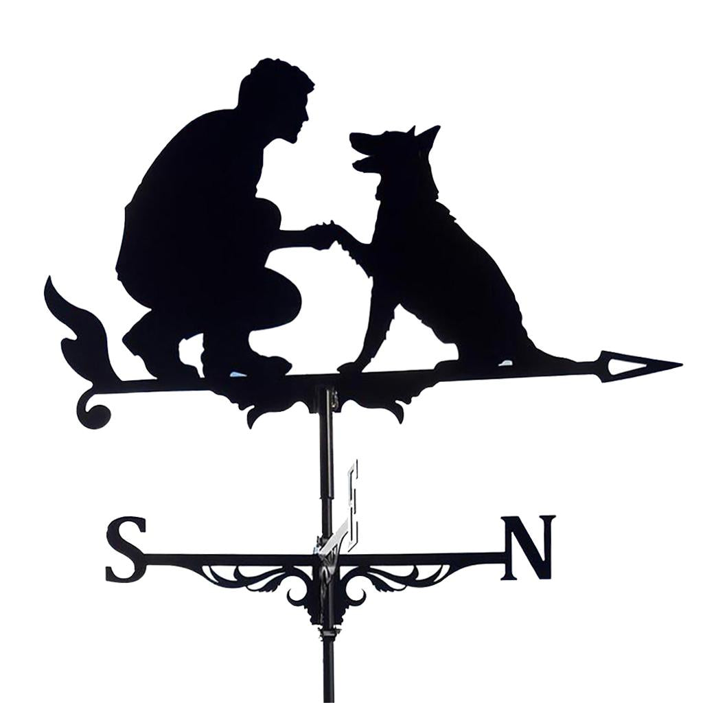 Roof Weather Vane， Traditional Drawing Iron Weather Vane， Roof Decoration Drinking Garden， Multifunctional Weather Vane， ， Pavilion - Man