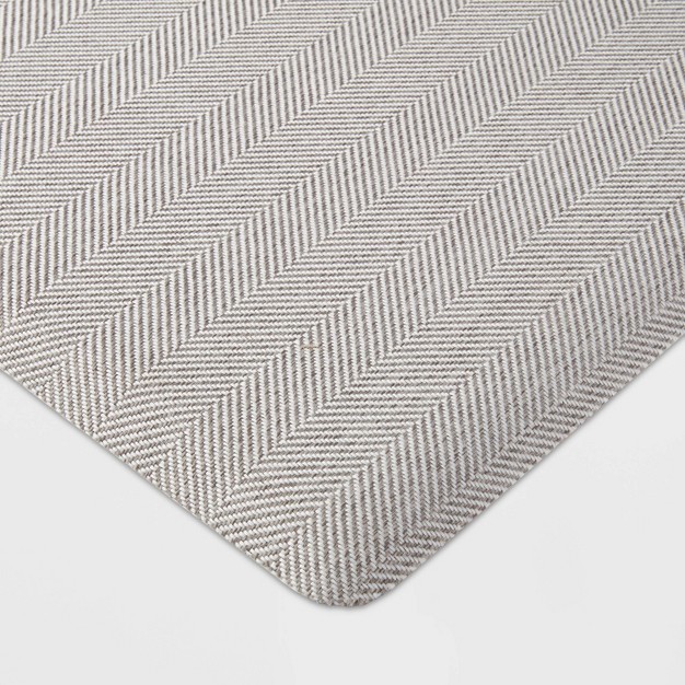 X 36 quot Herringbone Comfort Mat Light Gray