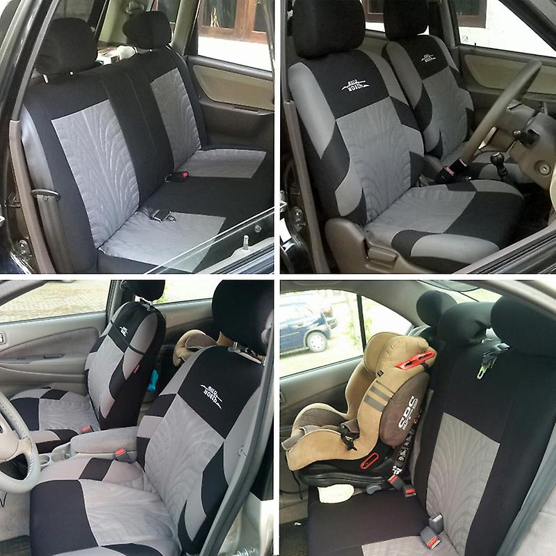 Born Pretty Autoyouth Brand Embroidery Car Seat Covers Set Universal Fit Most Cars Covers With Tire Track Detail Styling Car Seat Protector