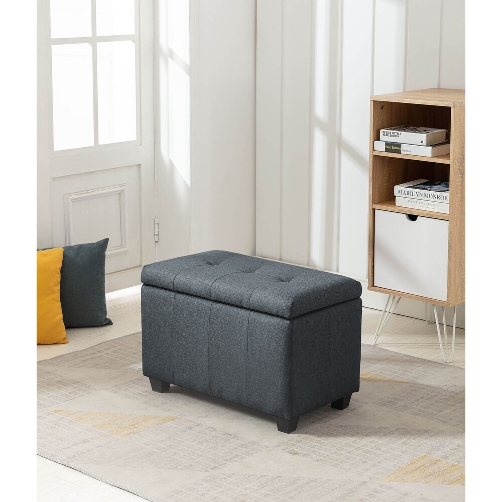 Porthos Home Vivi Fabric Flip Top Storage Bench