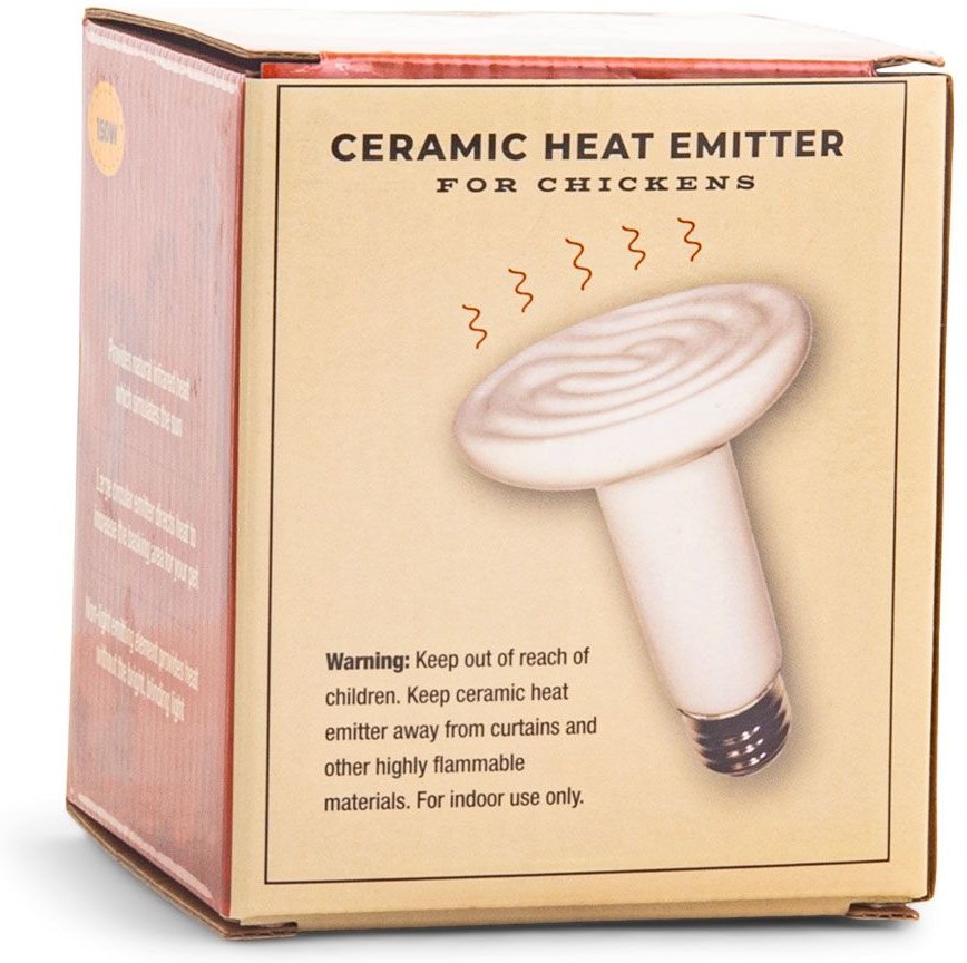 Culinary Coop Ceramic Chicken Heat Emitter， 150-watt