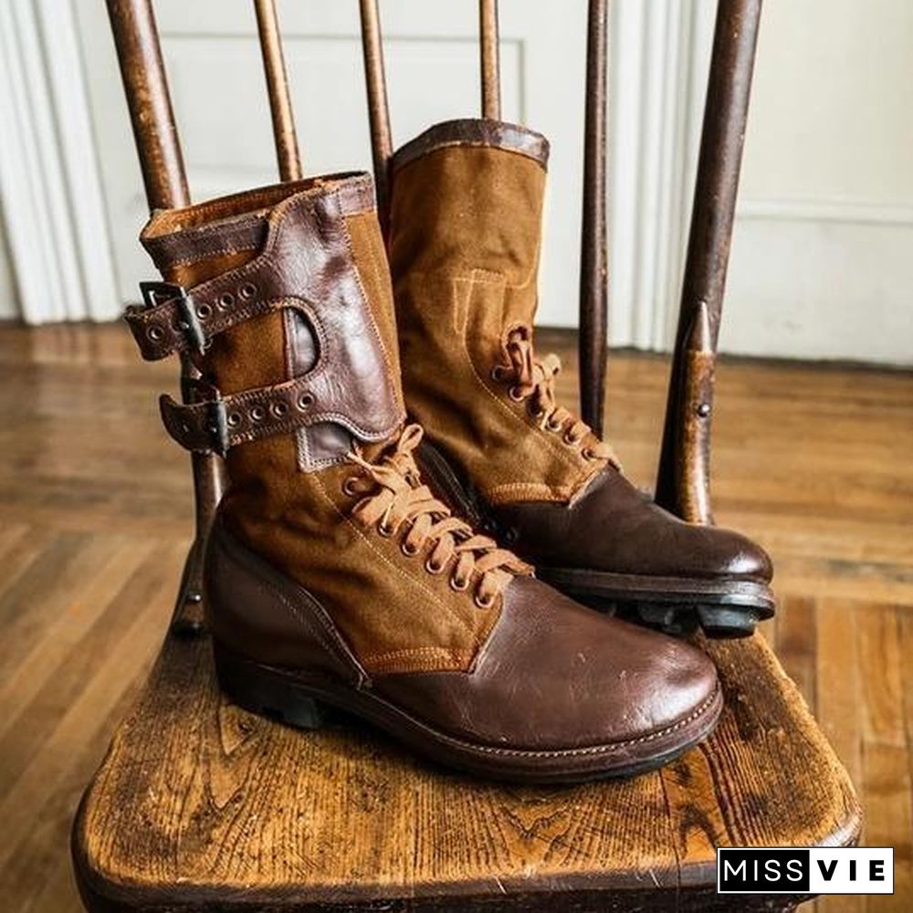 Original Design Leather Army Boots