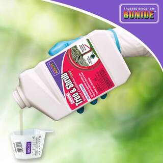 Bonide Annual Tree and Shrub Insect Control with Systemaxx 32 oz. Concentrate Year Long Protection and Bug Killer 609