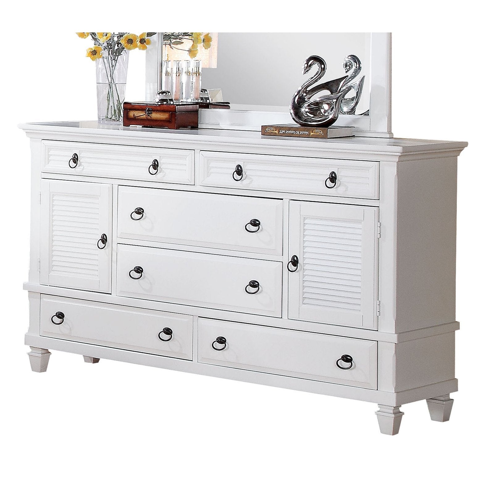 Acme Furniture Merivale White Dresser with Six Drawers