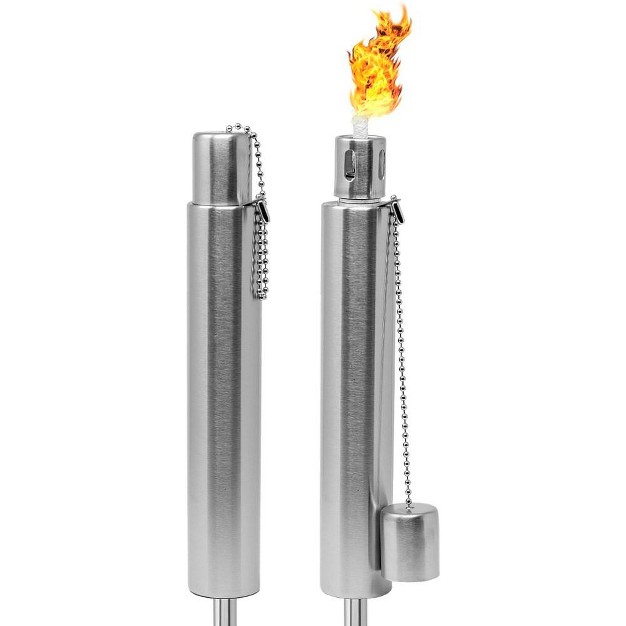 Sorbus Stainless Oil Burning Steel Torch 2pc 11 5oz