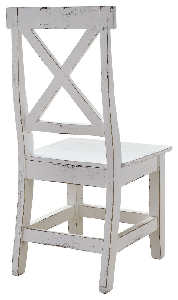 Picket House Furnishings Brixton Wooden Side Chair Set In White M.22170.SC   Farmhouse   Dining Chairs   by Picket House  Houzz