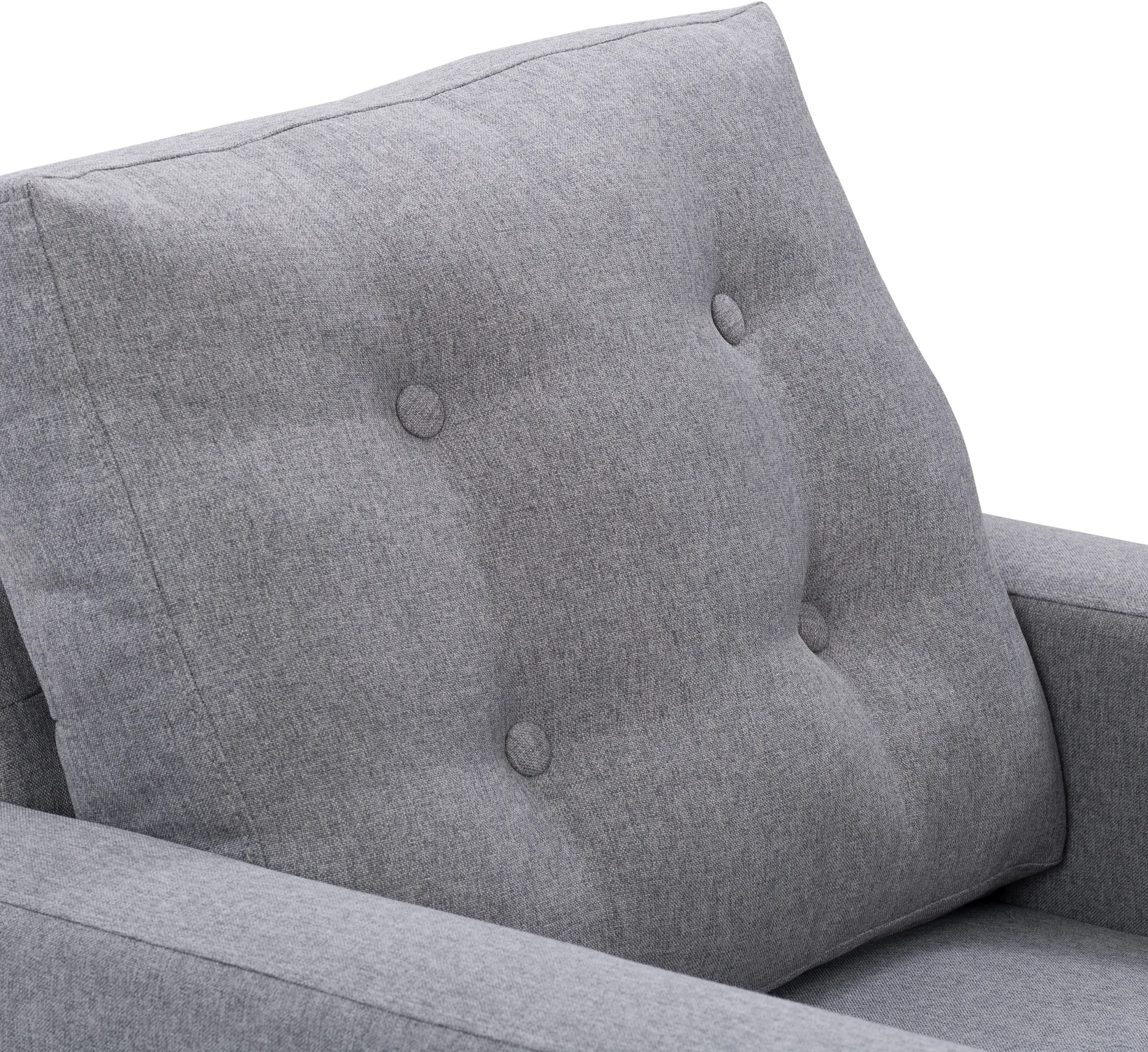 Elwood Gray Tufted Accent Chair