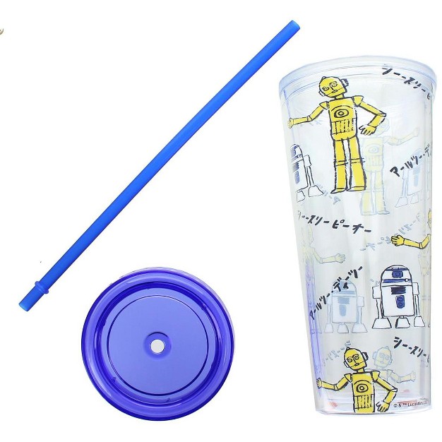 Seven20 Star Wars Kanji Droids R2d2 c3po Plastic Tumbler