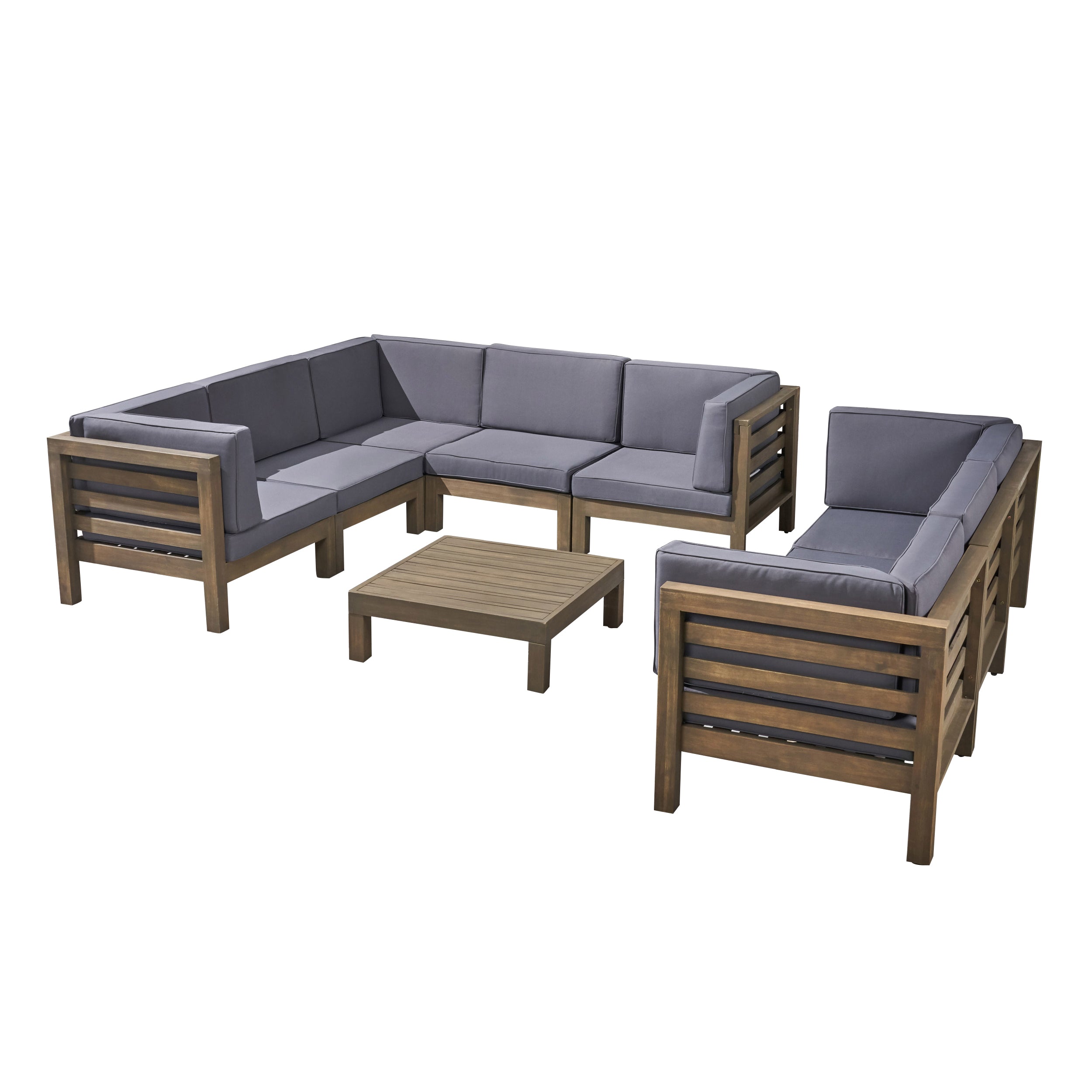 Ravello Outdoor Sectional Sofa Set with Coffee Table