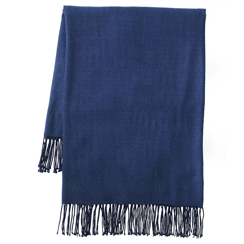 Lands' End CashTouch Herringbone Throw