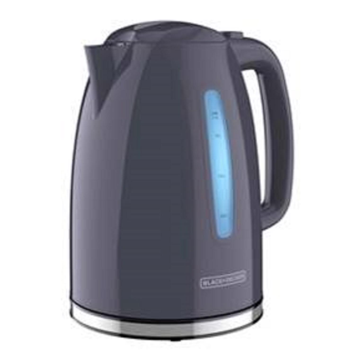 Black+Decker 1.7 L Gray Electric Kettle