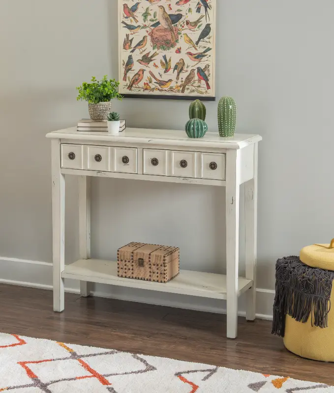 Sadie Cream Small Console Table