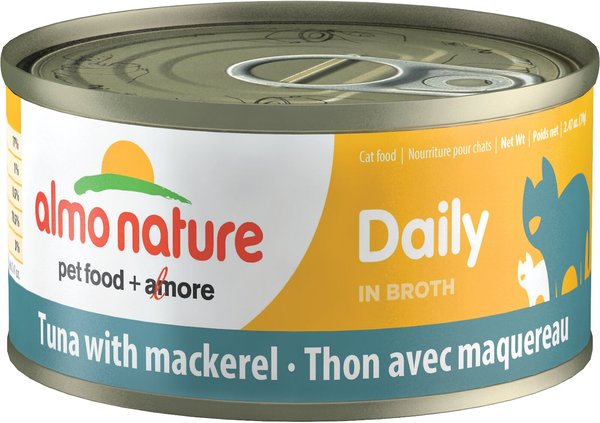 Almo Nature Daily Tuna with Mackerel in Broth Grain-Free Canned Cat Food