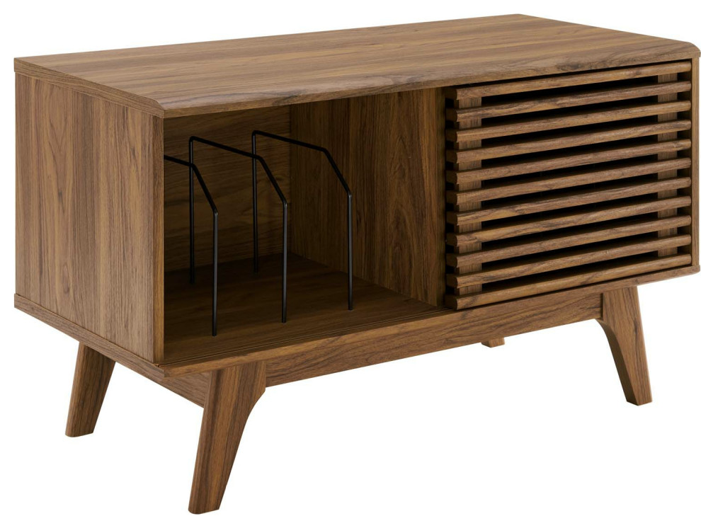 Rennell Record Display Stand   Midcentury   Media Cabinets   by HedgeApple  Houzz