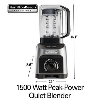 HAMILTON BEACH PROFESSIONAL 32 oz. 14-Speed Black and Grey Countertop Blender with Quiet Shield 58870