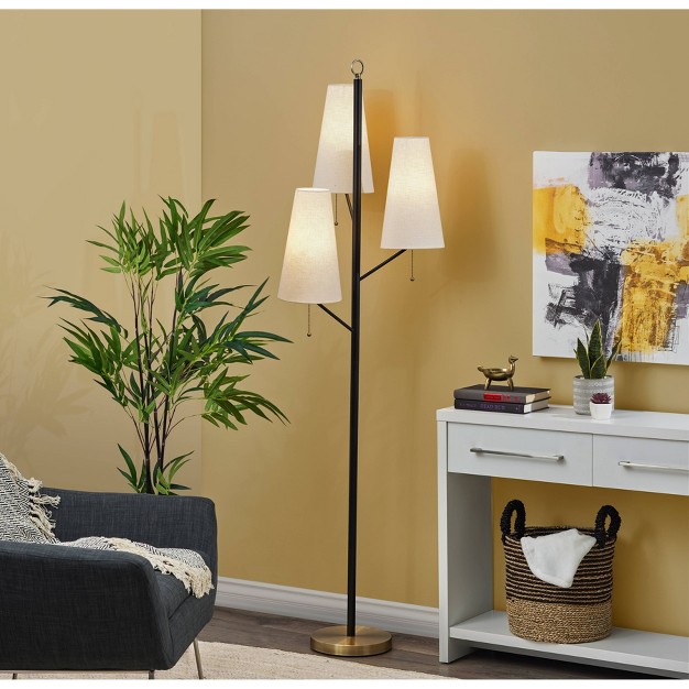 Daniel Floor Lamp Black Adesso