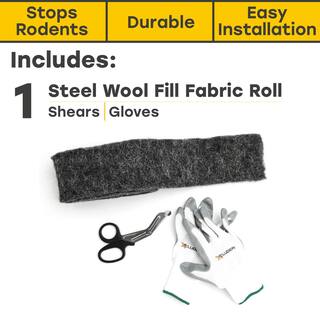 Xcluder Stainless Steel Wool Rodent Control Fill Fabric Large DIY Kit 162758A