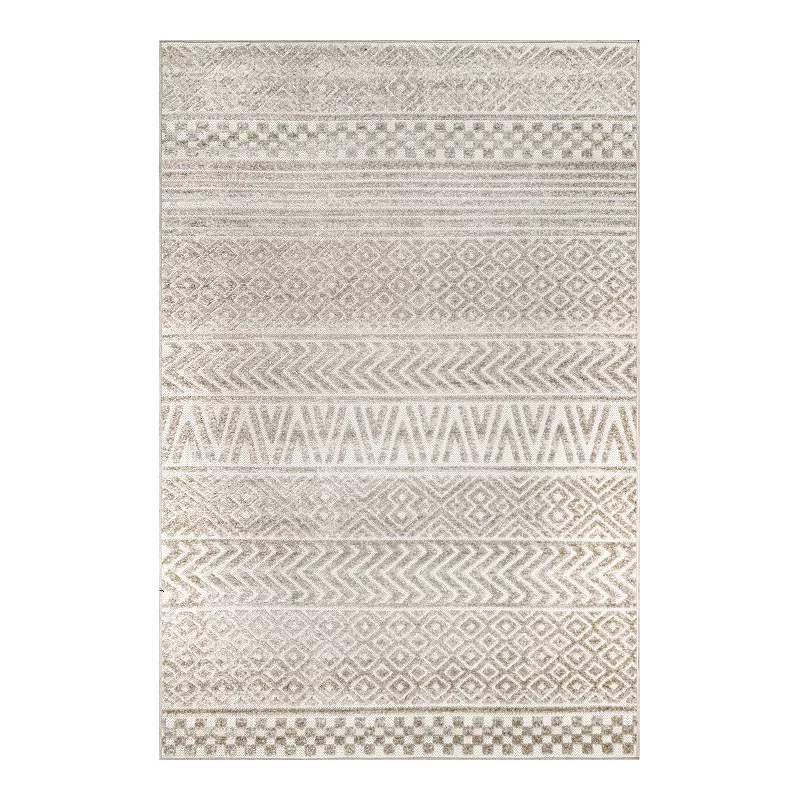 nuLOOM Kamryn Raised Tribal Bands Indoor/Outdoor Area Rug