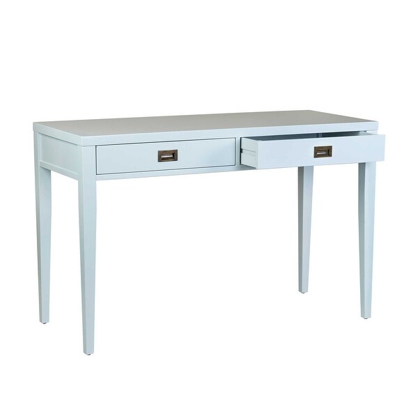 East at Main Painted Wooden Desk with Two Drawers