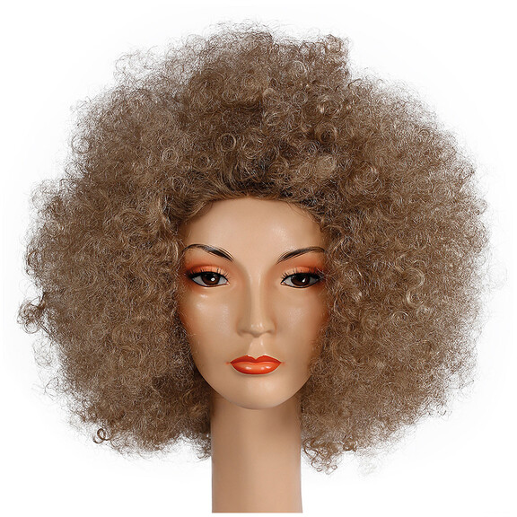 Morris Costumes LW598LCBN Adult's Brown Curly Afro...