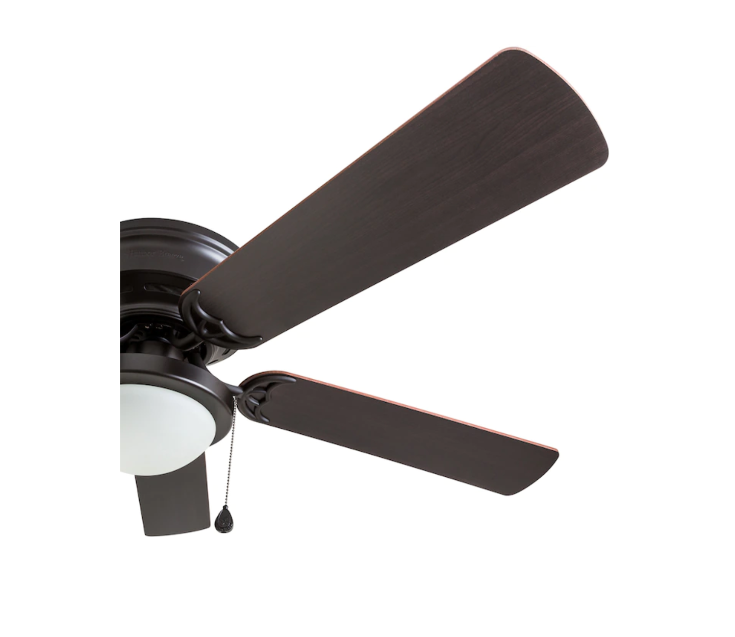 Harbor Breeze 41690 Armitage 52-in Bronze LED Indoor Flush Mount Ceiling Fan with Light (5-Blade)