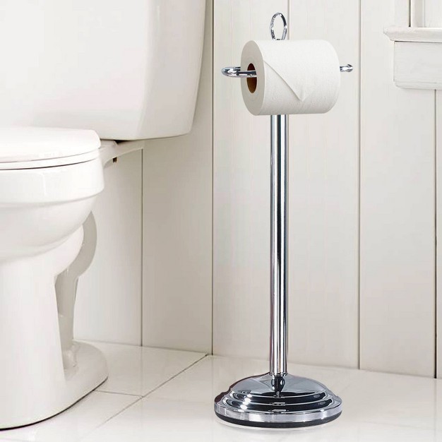 Freestanding Toilet Tissue Holder Chrome Nu Steel