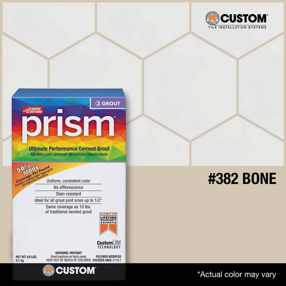 Custom Building Products Prism #382 Bone 17 lb. Ultimate Performance Grout PG38217T