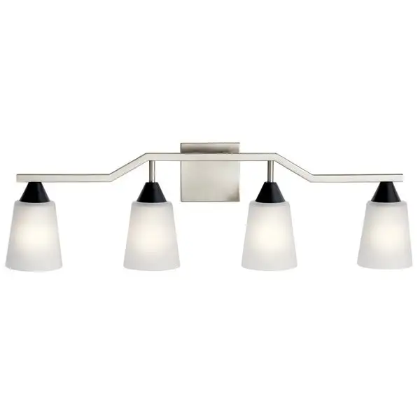 Kichler Lighting Skagos 4-Light Vanity Light Brushed Nickel