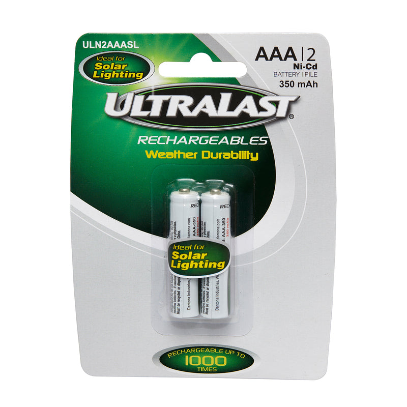 BATTERY NICAD AAA 2PK