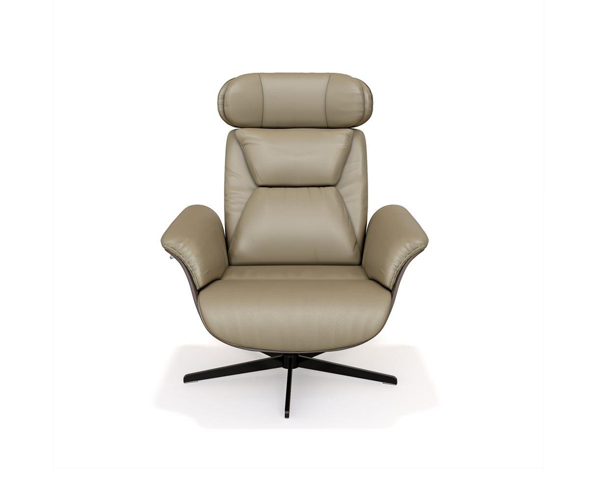 Alvar Leather Recliner And Ottoman