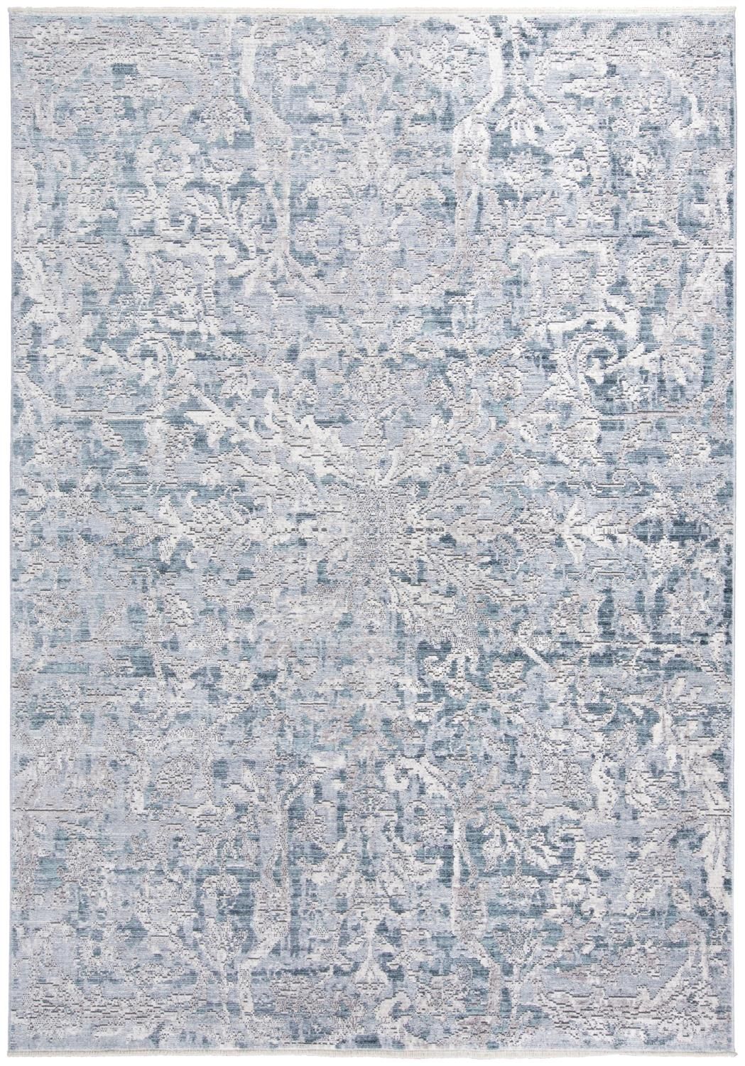 Tirza Teal and Gray Rug by BD Fine