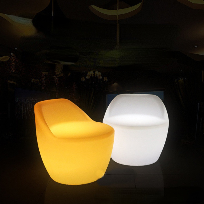 Glowing Lounge Led Colorful Bar Chair with Backrest   Contemporary   Armchairs And Accent Chairs   by Miron Demid LLC  Houzz