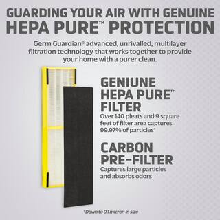 GermGuardian True HEPA GENUINE Replacement Filter B for AC4300AC48004900 Series Air Purifiers FLT4825