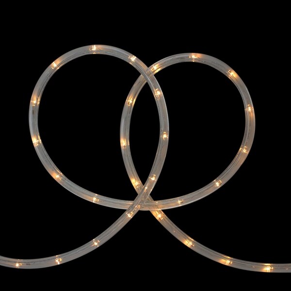 18' Warm White LED Indoor/Outdoor Christmas Rope Lights