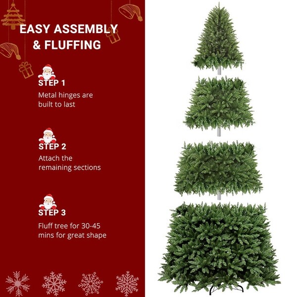 12 Ft PVC Material Green Automatic Christmas Tree with 7794 Tips