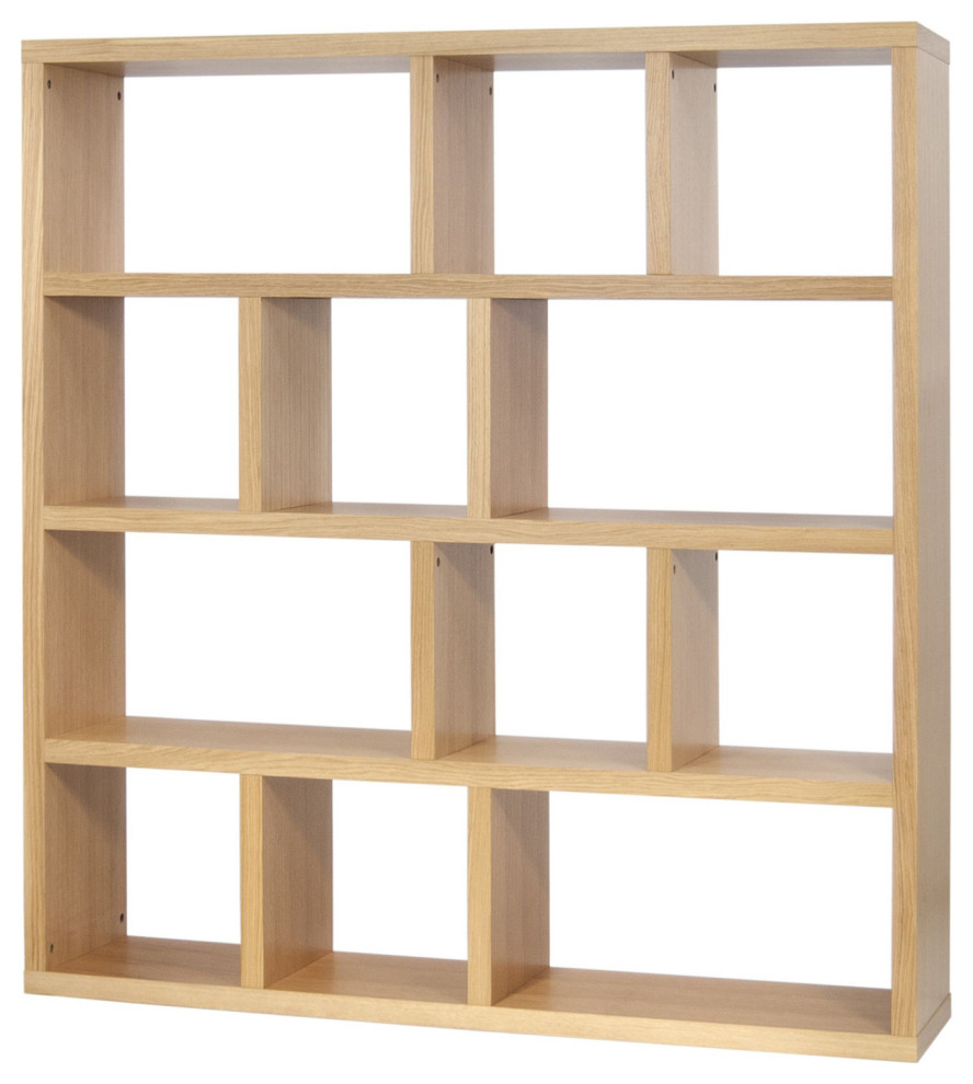 Modern Large Thick Wood Modular Bookcase   Transitional   Bookcases   by Plush Pod Decor  Houzz