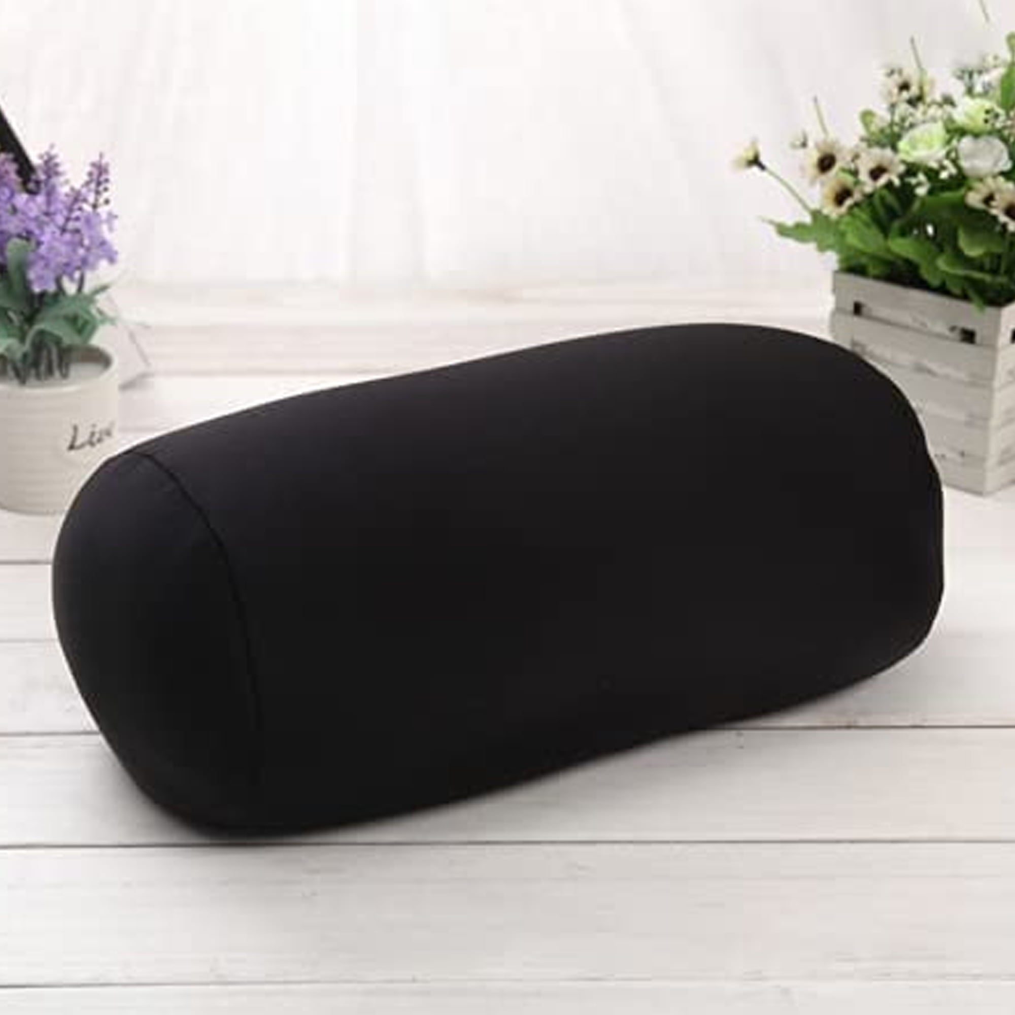 Meihuida Creative Soft Micro Bead Roll Car Cushion Neck Head Leg Back Support Bolster Bed Pillow