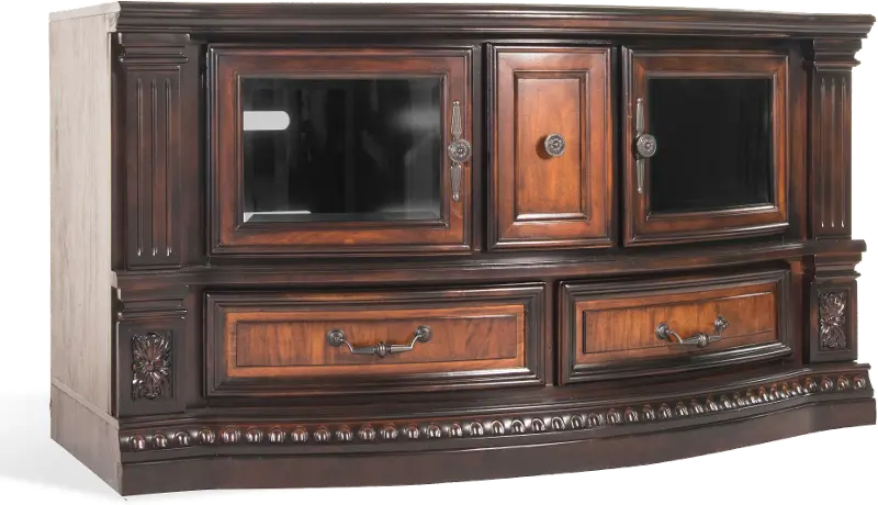 Grand Estates Brown 62 TV Stand