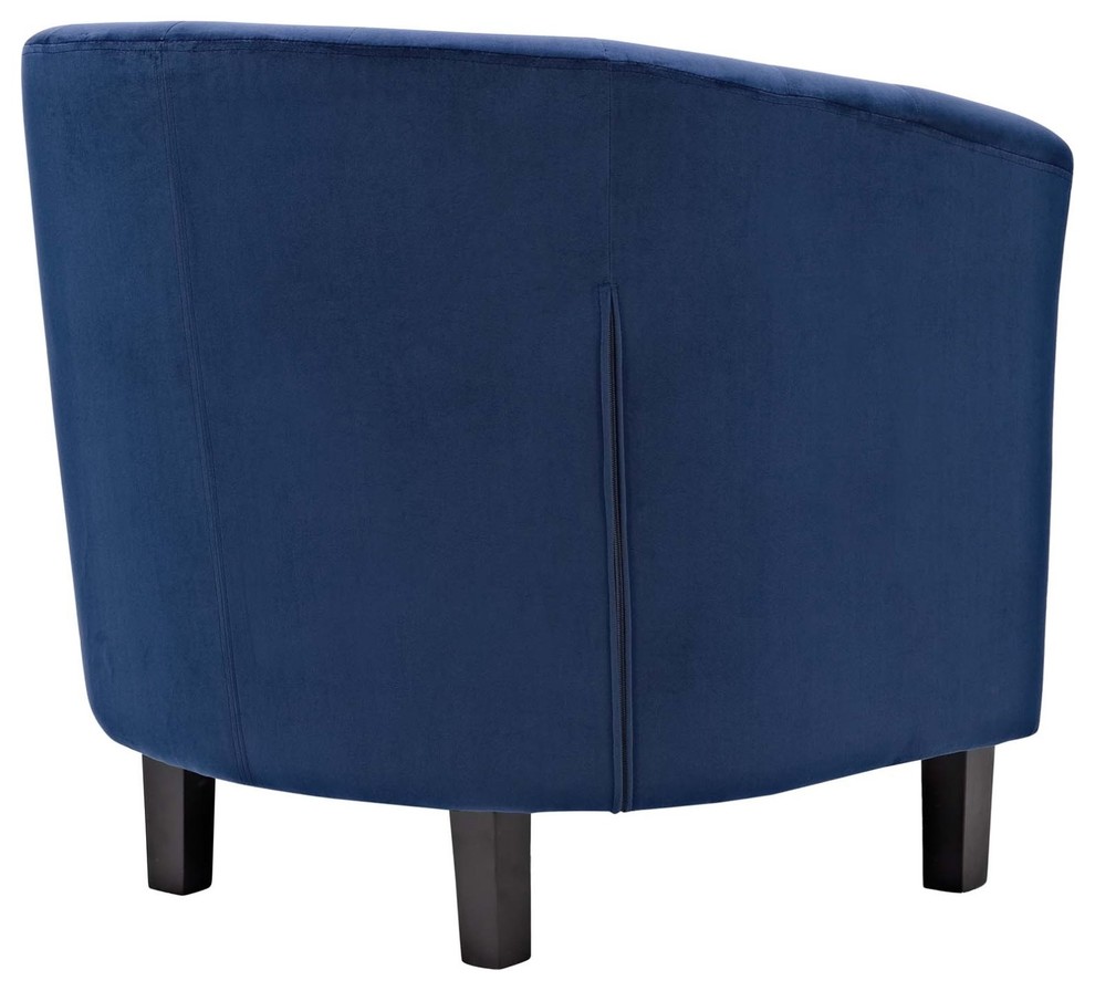 Modern Contemporary Urban Design Living Lounge Room Armchair  Navy Blue  Fabric   Contemporary   Loveseats   by House Bound  Houzz