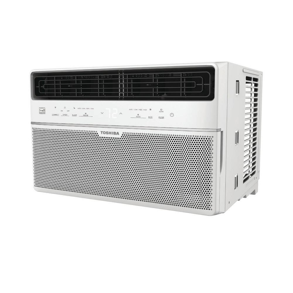 Toshiba 8000 BTU 115-Volt Smart Wi-Fi Touch Control Window Air Conditioner with Remote and ENERGY STAR in White RAC-WK0812ESCWR