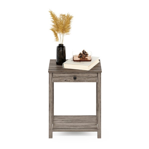 Furinno Classic Side Table with Drawer